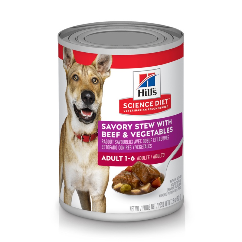 Hill’s Science Diet Adult Savory Stew with Beef & Vegetables Canned Dog Food