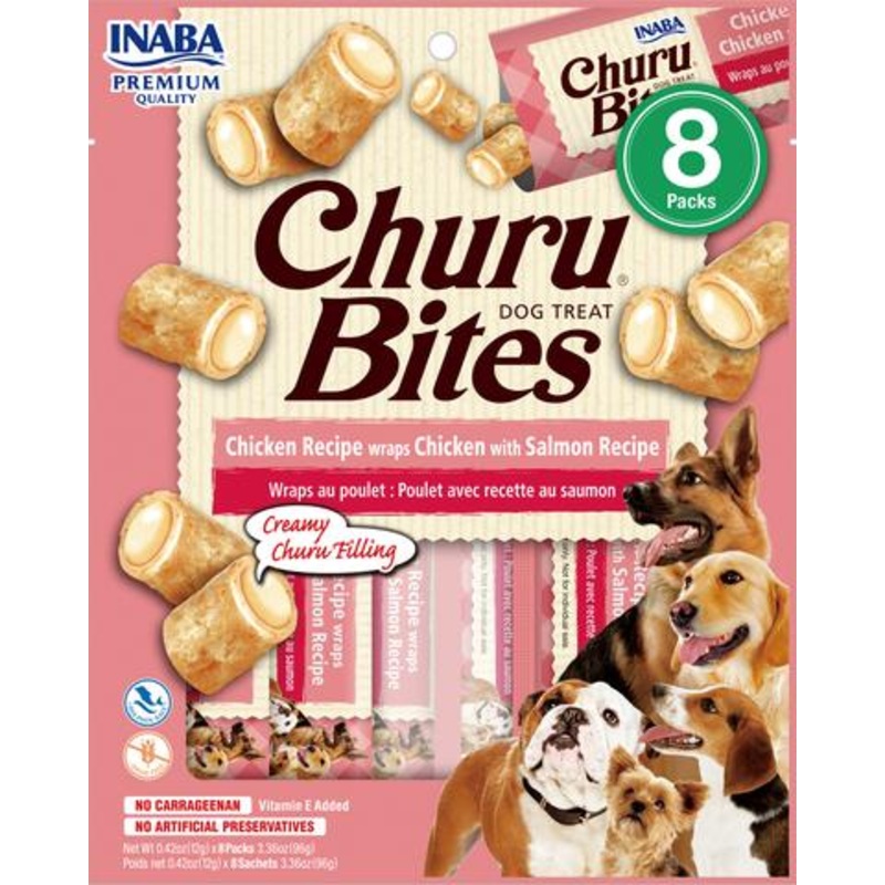 Inaba Churu Bites Chicken with Salmon Dog Treats