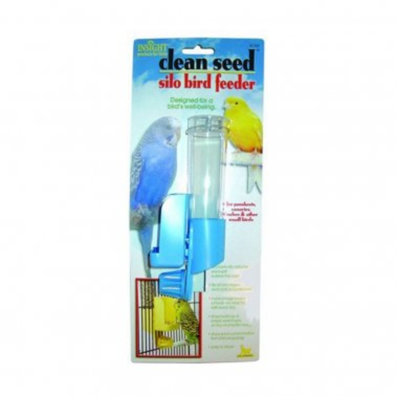 JW Clean Seed Silo Multicolor Bird Feeder Small
