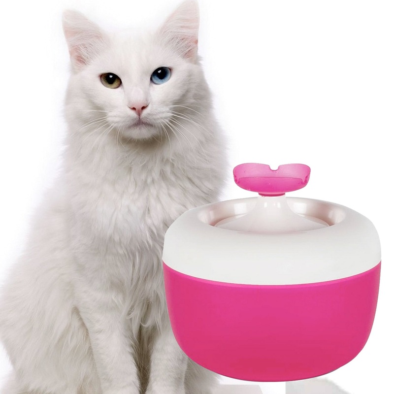 MP Bergamo MALAGA Water Fountain for Cats 1.7L (Tulip) – dark-pink