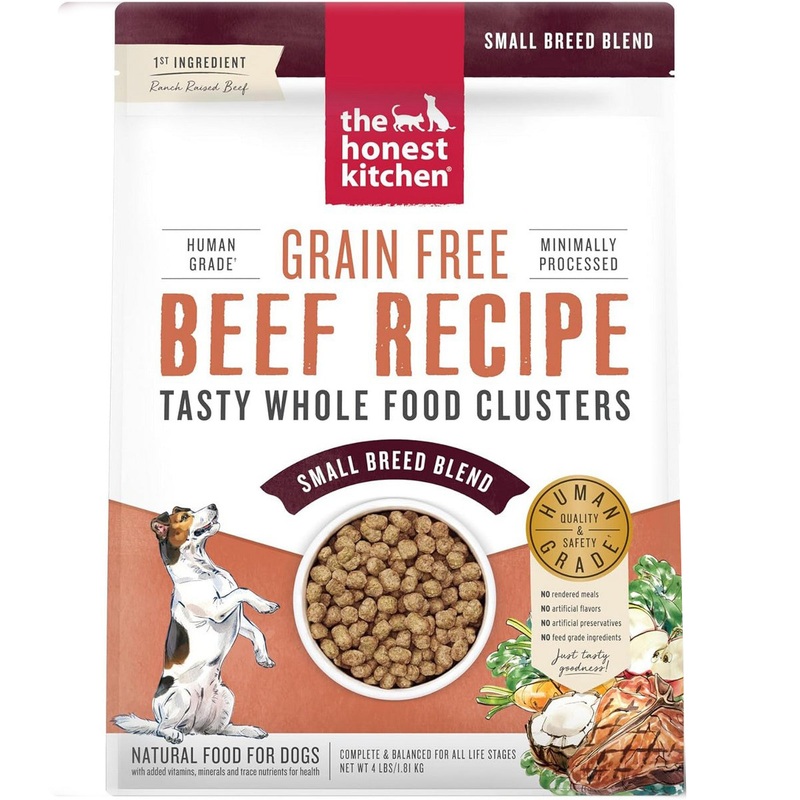 The Honest Kitchen Grain Free Beef Whole Food Clusters – Small Breed – Dry Dog Food – 10lb Bag