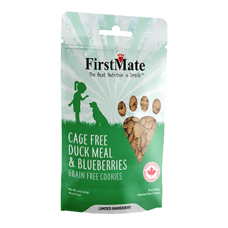 Cage-Free Duck Meal & Blueberries Grain-Free Dog Cookies 8oz