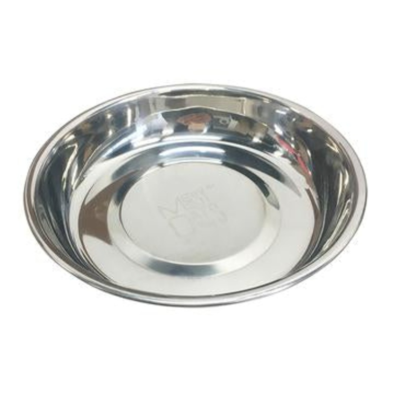 Messy Cats Steel Saucer With Optional Airtight Lid Steel Saucer Only