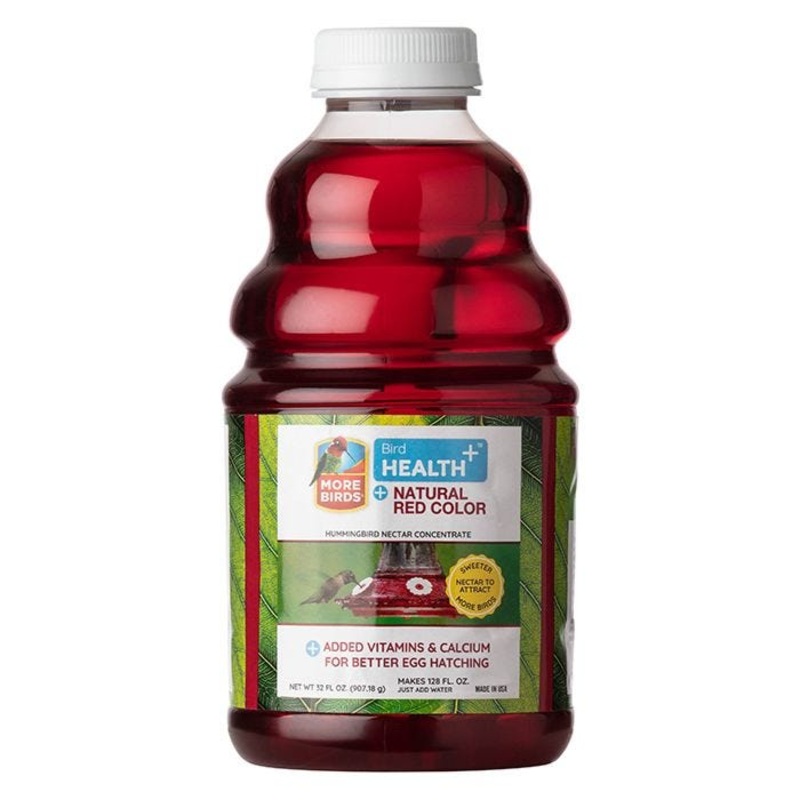 More Birds Bird Health Natural Red Liquid Concentrate Hummingbird Nectar