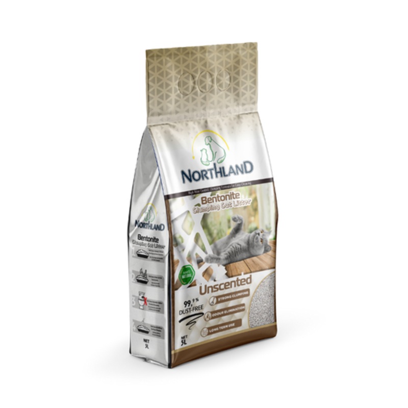 Northland Bentonite Clumping Cat Litter – Unscented [Volume – 5L]