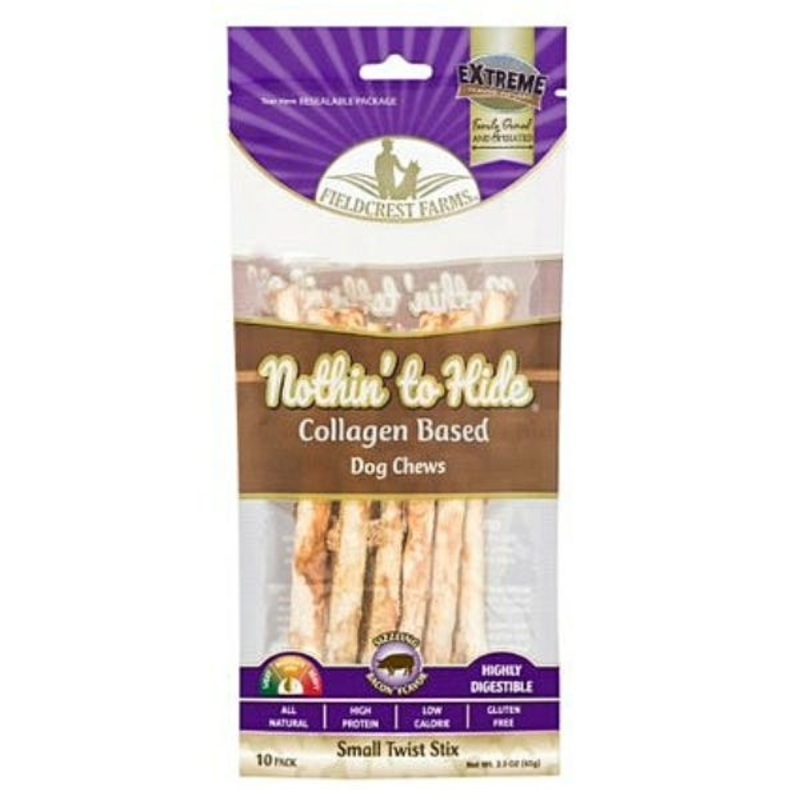 Nothin’ To Hide Small Dog Chews (Bacon) | Fieldcrest Farms