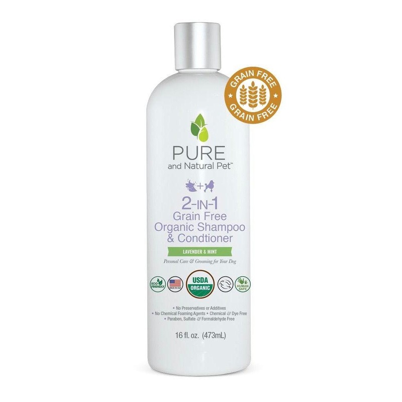 Pure and Natural 2-in-1 Organic Dog Shampoo and Conditioner 16 oz