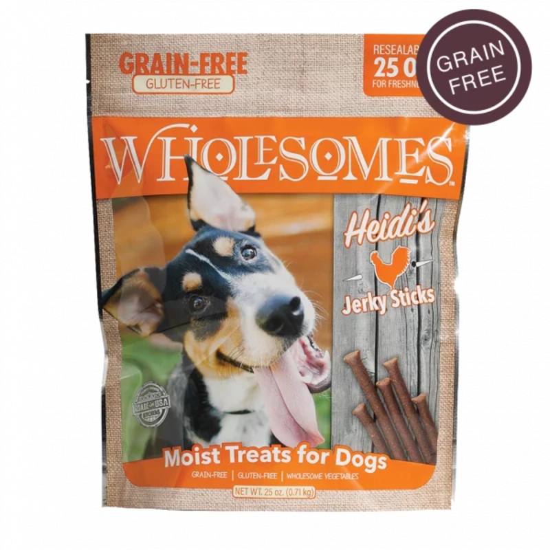 Wholesomes Heidis Chicken Jerky Sticks For Dogs 25 Oz