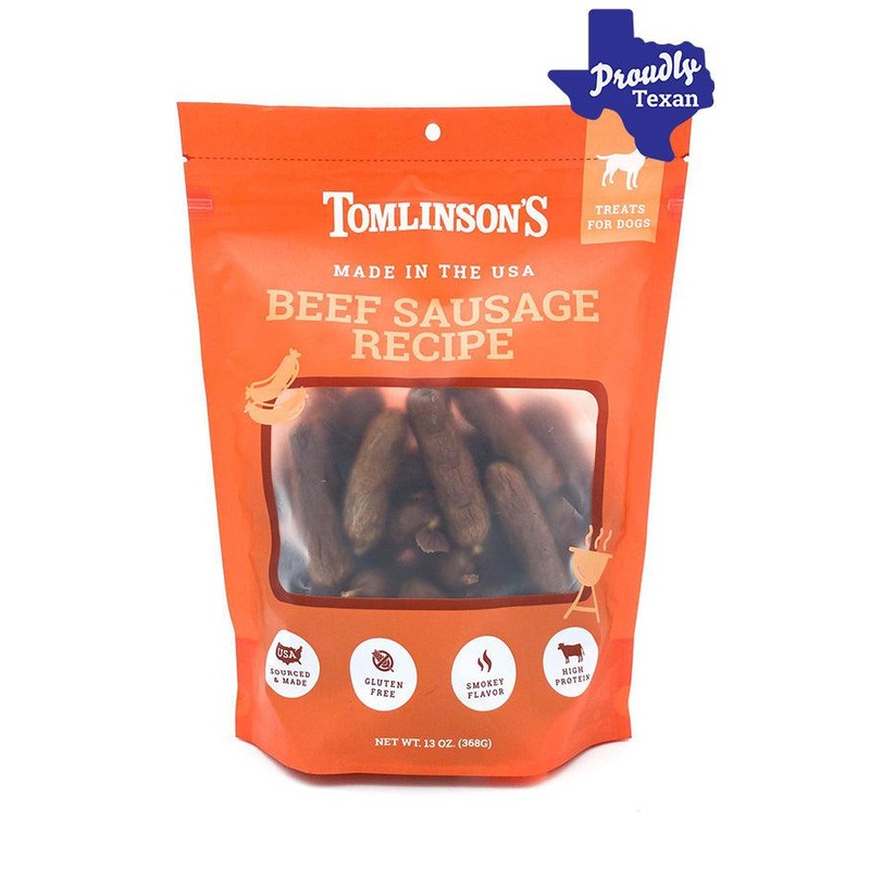 Tomlinson’s Beef Sausages Dog Treats 13 oz