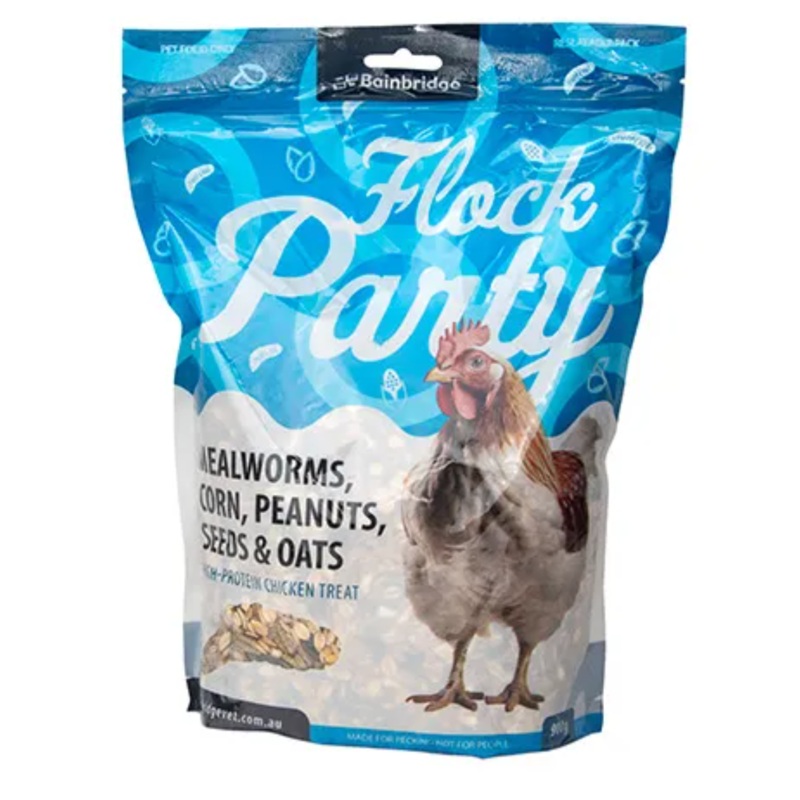 BAINBRIDGE FLOCK PARTY MEALWORMS, CORN & SEEDS