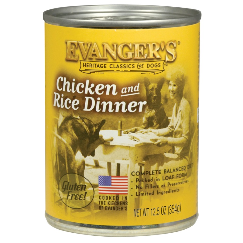 Evanger’s Heritage Classic for Dogs Chicken & Rice Dinner 12.5 Oz Single
