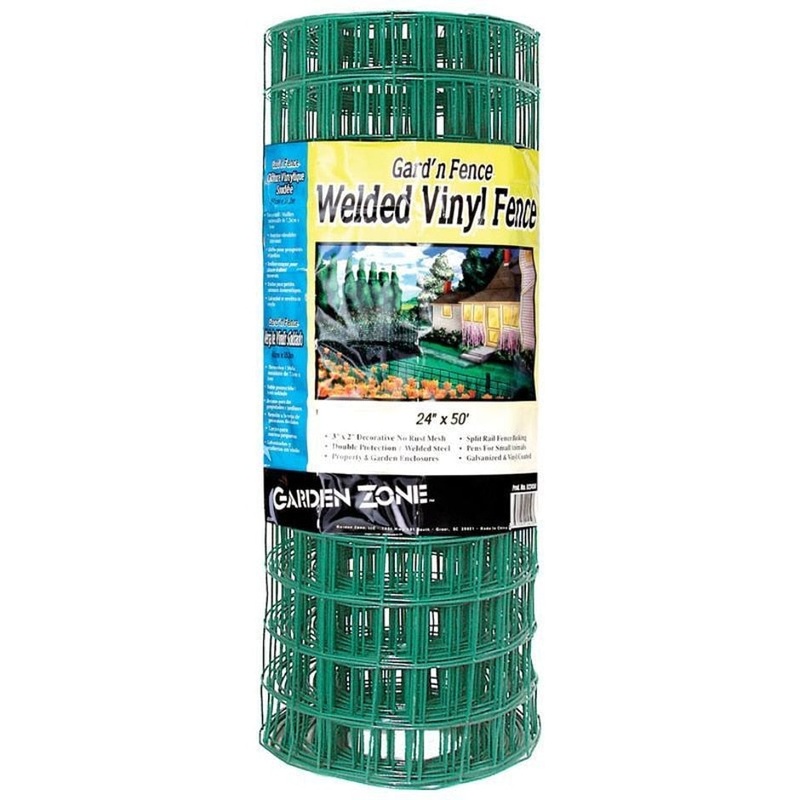 HEAVY DUTY MESH PVC FENCE 24 INX50 FT Green