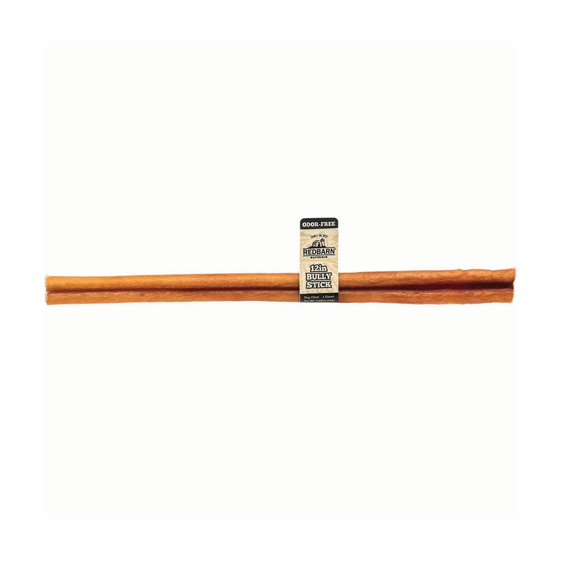 Redbarn Odor-Free Bully Stick Chewy Dog Treats 12 Inch