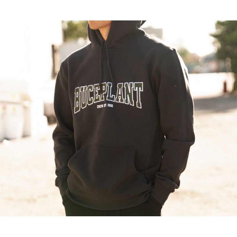 Buce Plant Embroidered Hoodie Small