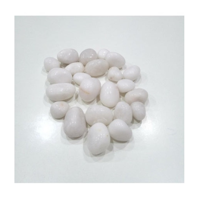 Indian Stones Natural Pebbles 25kg-White Rodi Super