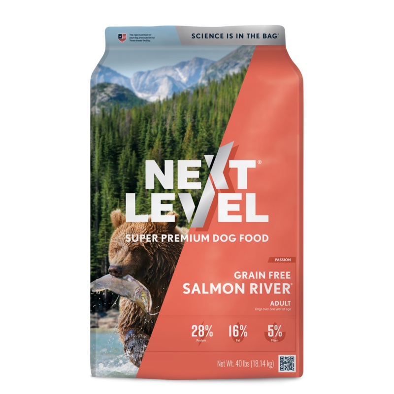 Next Level Super Premium Dog Food Grain Free Salmon River 40 Lb