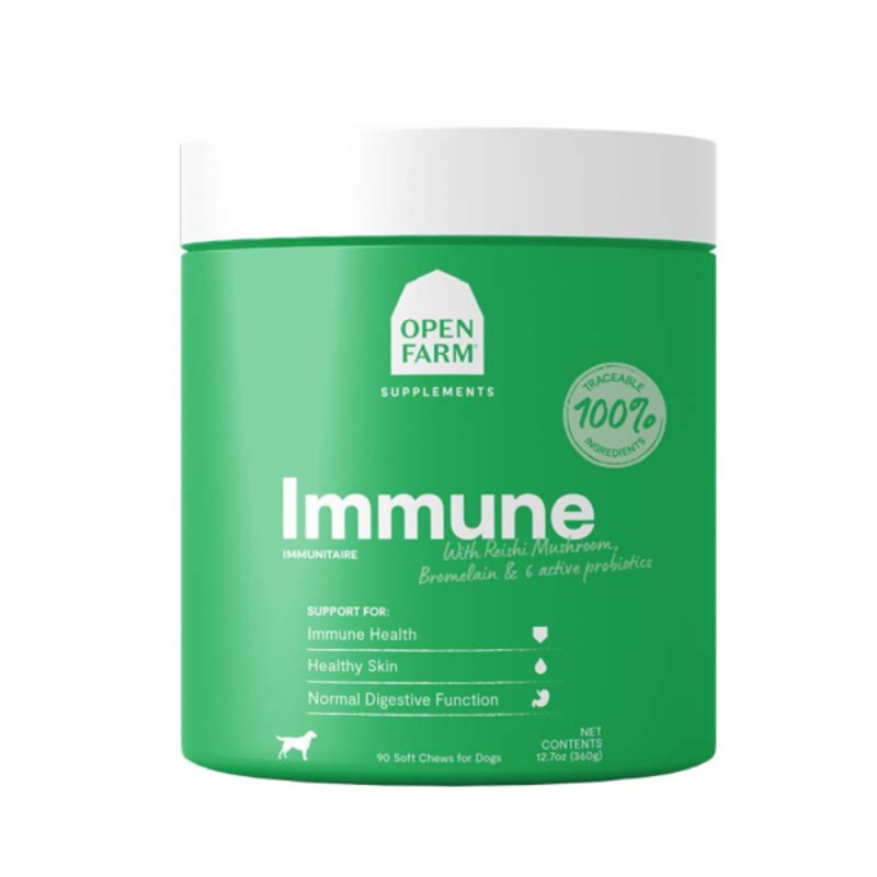 Open Farm Immune Health Supplement Dog Chews 360g