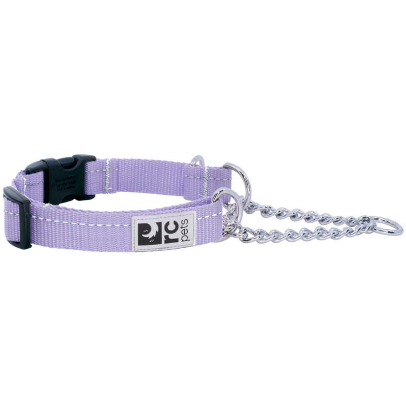 RC PETS Dog Primary Training Clip Collar, Lilac, M, 1″/ 14″ – 19″