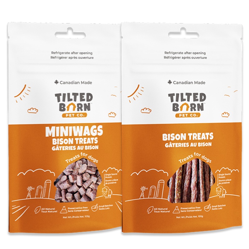 Tilted Barn Canadian Bison Dog Treats Original