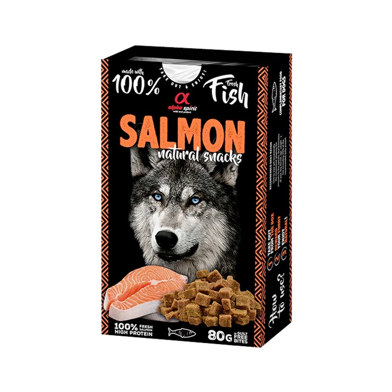 Alpha Spirit Natural Snacks for Dogs  Salmon
