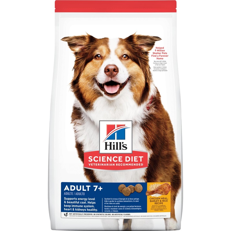 Hill’s Science Diet Adult 7+ Chicken Meal, Barley & Rice Recipe Dog Food 15 lb