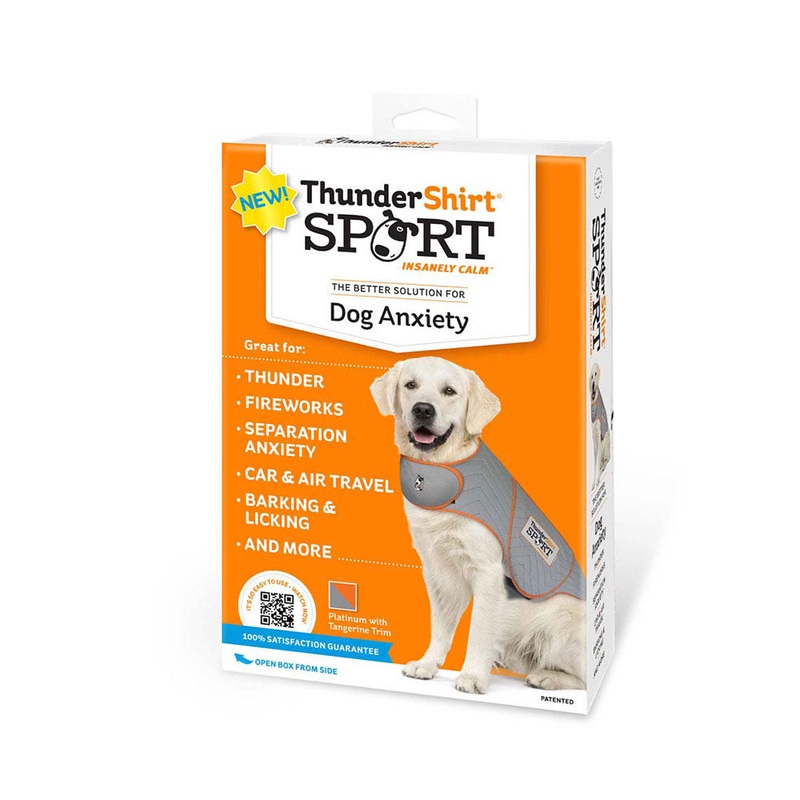 ThunderShirt Sport Anxiety Jacket for Dog Platinum Color XX-Large
