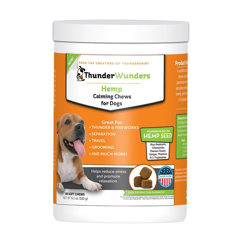 ThunderWunder Hemp Calming Chews for Dog 60 Count