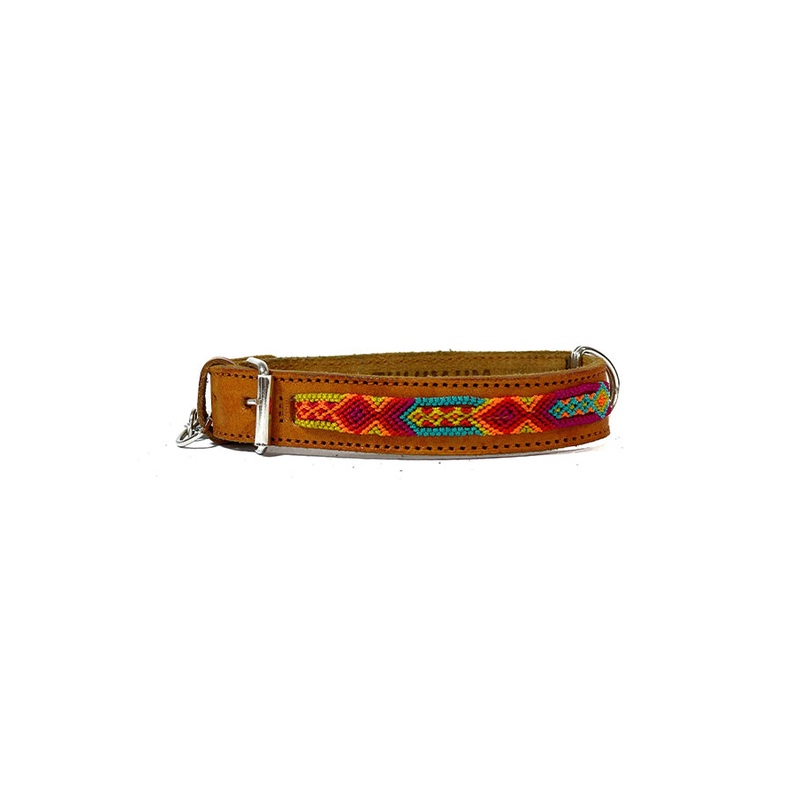 Tulum Handmade Cabos Brown Dog Collar Extra Small