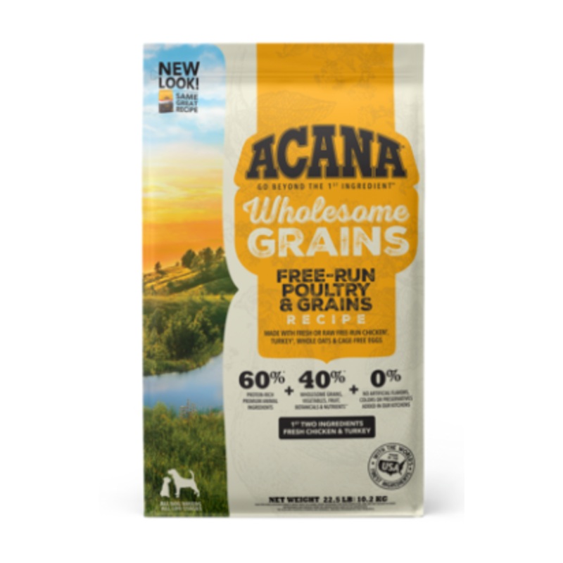 Acana Dog Dry Wholesome Grains Poultry Free-Run 22.5#