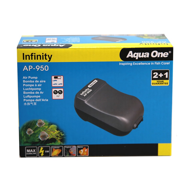 Aqua One Infinity Air Pump 280LH – 2pk AP950
