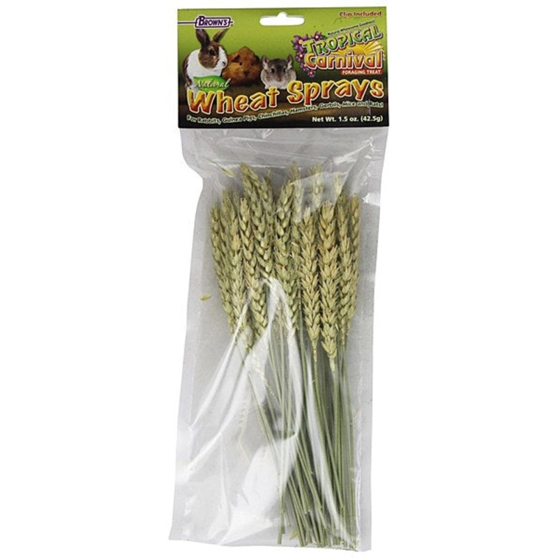 Brown’s Tropical Carnival Wheat Sprays Small Animal Treat 1.5oz