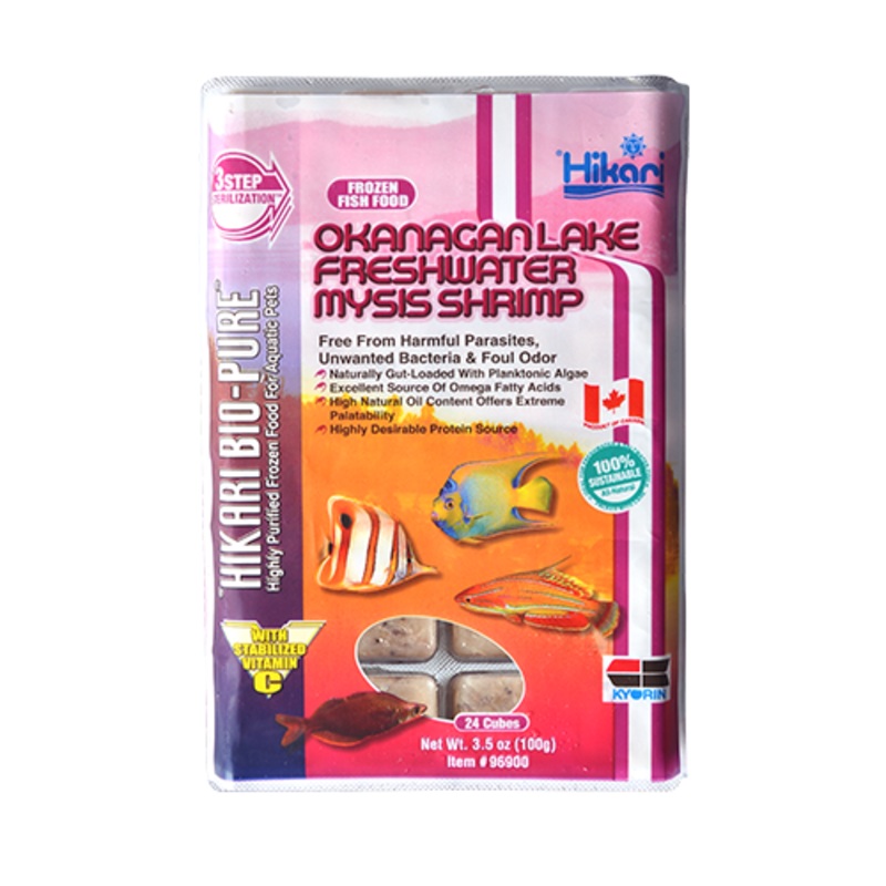 Hikari Frozen Okanagan Lake Freshwater Mysis Shrimp 3.5 oz. cubes