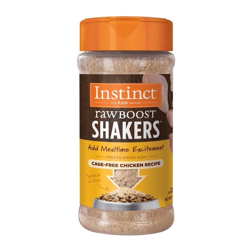 INSTINCT DOG FOOD RAW BOOST SHAKERS CAGE-FREE CHICKEN RECIPE