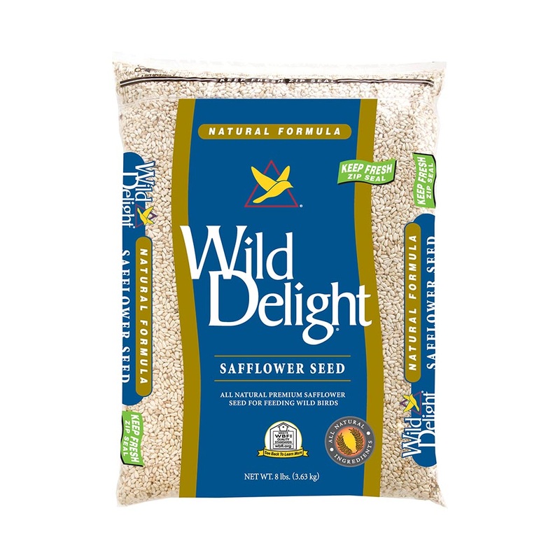 Wild Delight Natural Formula Safflower Seed for Birds 8 Lbs