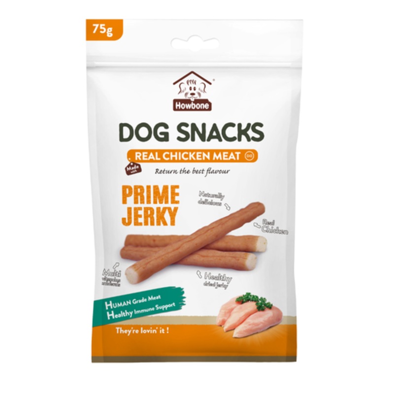 Howbone Prime Jerky -Dog Snack 75g – Chicken Flavour