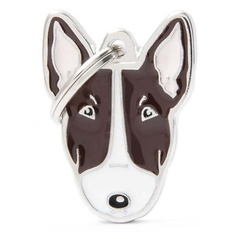 ID Tag – Brindle and White Bull Terrier