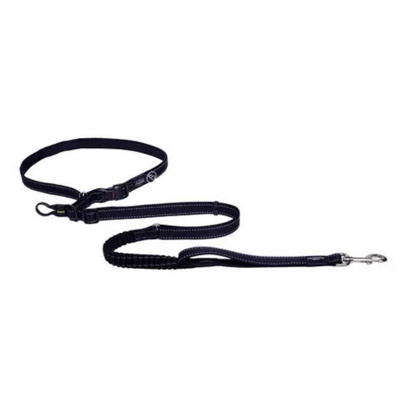 ROGZ DOG LEAD SPECIALTY HANDS FREE MEDIUM BLACK