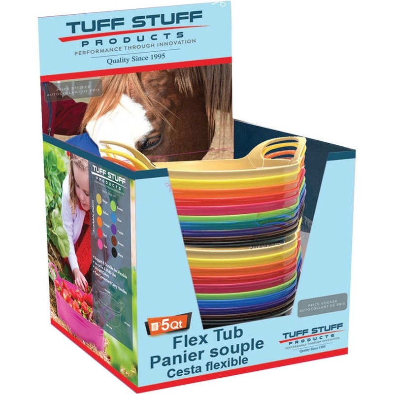 Tuff Stuff Flex Tub Assortment Displays 4 Gal/8 Pack