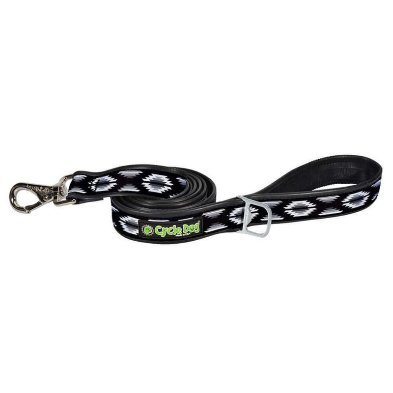 Cycle Dog Black & White Campfire Blanket Dog Leash 6′