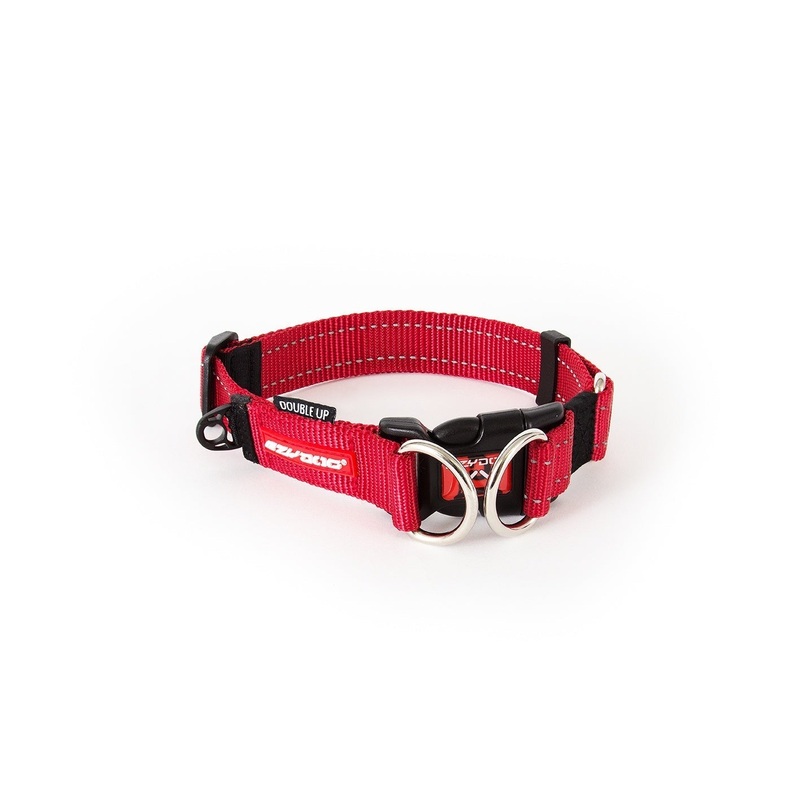 EzyDog DoubleUp Collar Red Small