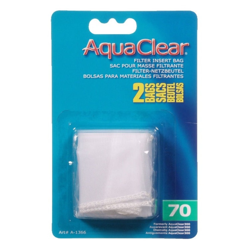 Fluval AquaClear 70 Backfilter Nylon Filter Media Bags 2 Pack
