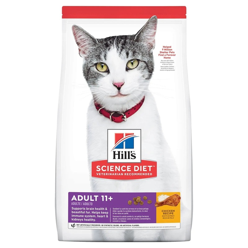 Hill’s Science Diet Cat Food Adult 11+ Senior 1.58kg