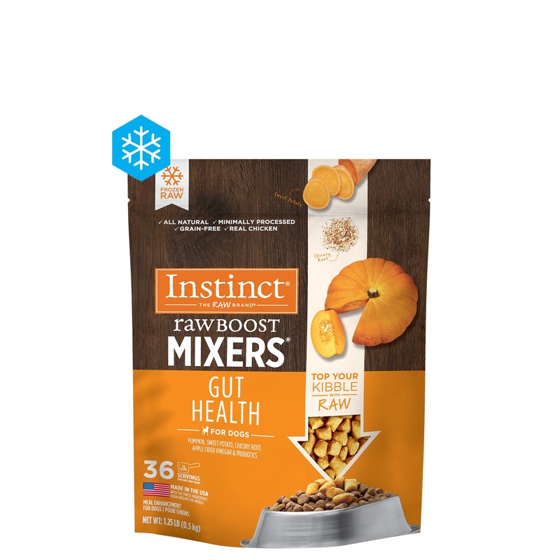 Instinct Raw Boost Frozen Mixers Gut Health Recipe for Dogs 1.25 Lb.