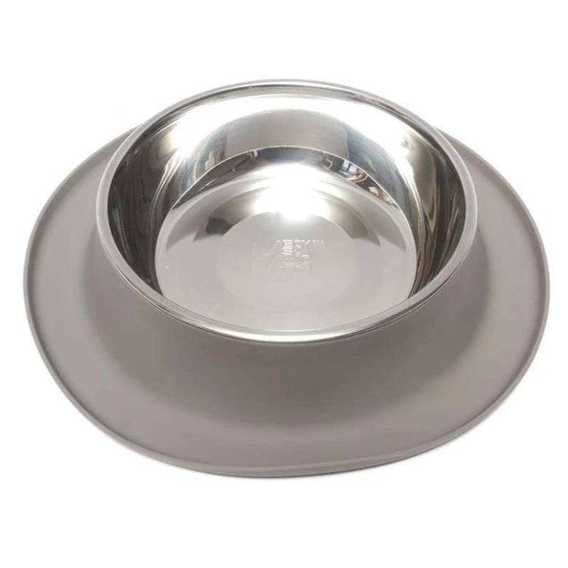 Silicone Feeder with Stainless Steel Bowl Medium Watermelon