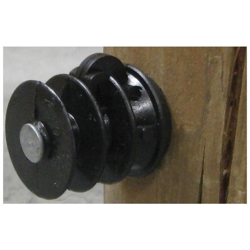 ELFIN WOOD POST INSULATOR 25 PACK BLACK