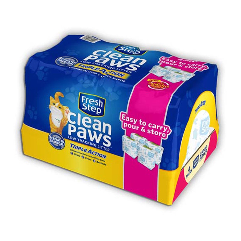 Fresh Step Triple Action Scented Clumping Cat Litter 42 Lbs