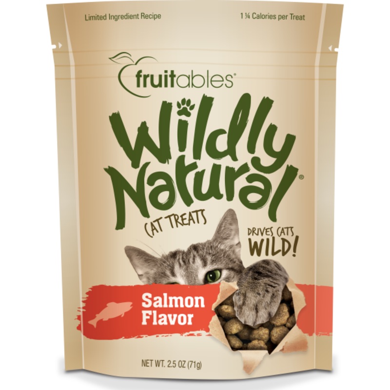Fruitables Wildly Natural Salmon 71g Cat Treats