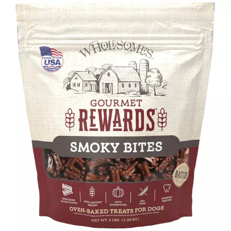 Wholesomes Gourmet Rewards Smoky Bites Dog Treats