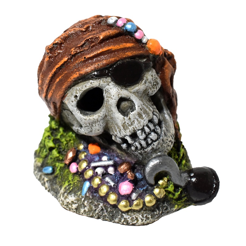 2.7″ Pirate Skull W/Treasure Resin Ornament – MAP Price $7.29