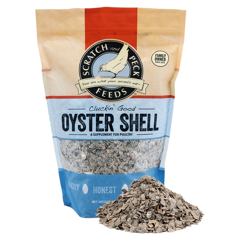 Scratch and Peck CluckiN Good Oyster Shell Poultry Supplement 4lb
